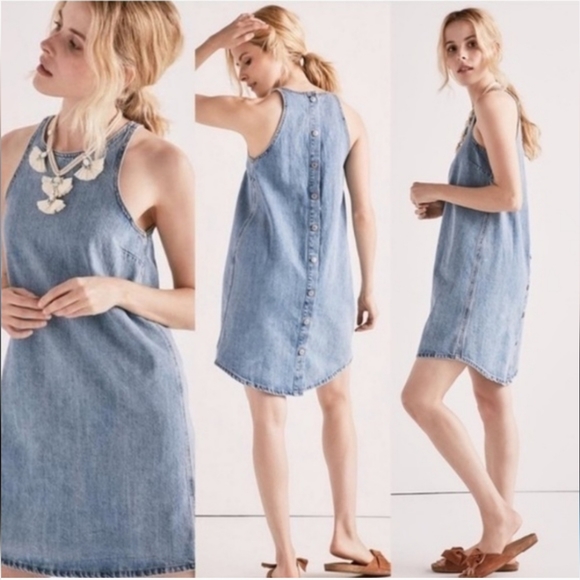 Lucky Brand Dresses & Skirts - Lucky Brand snap back denim dress